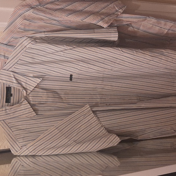 FACONNABLE BOGO Men's Short Sleeved Striped Button Down Shirt Size XL & XXL NWOT - Picture 2 of 12